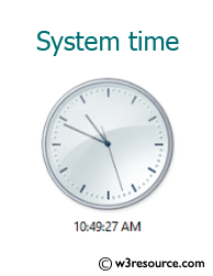 Java: Display the system time