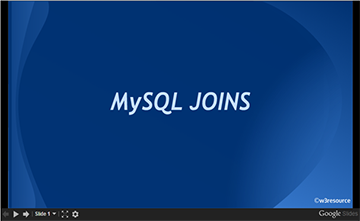 MySQL JOINS, slide presentation