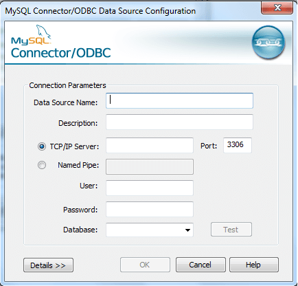 mysql odbc configuration-step3