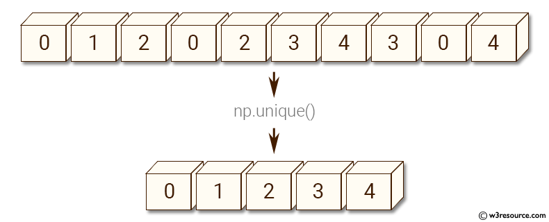 NumPy manipulation: unique() function