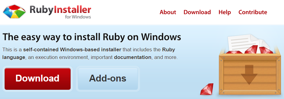 ruby installer windows