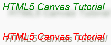 HTML5 canvas shadow on text
